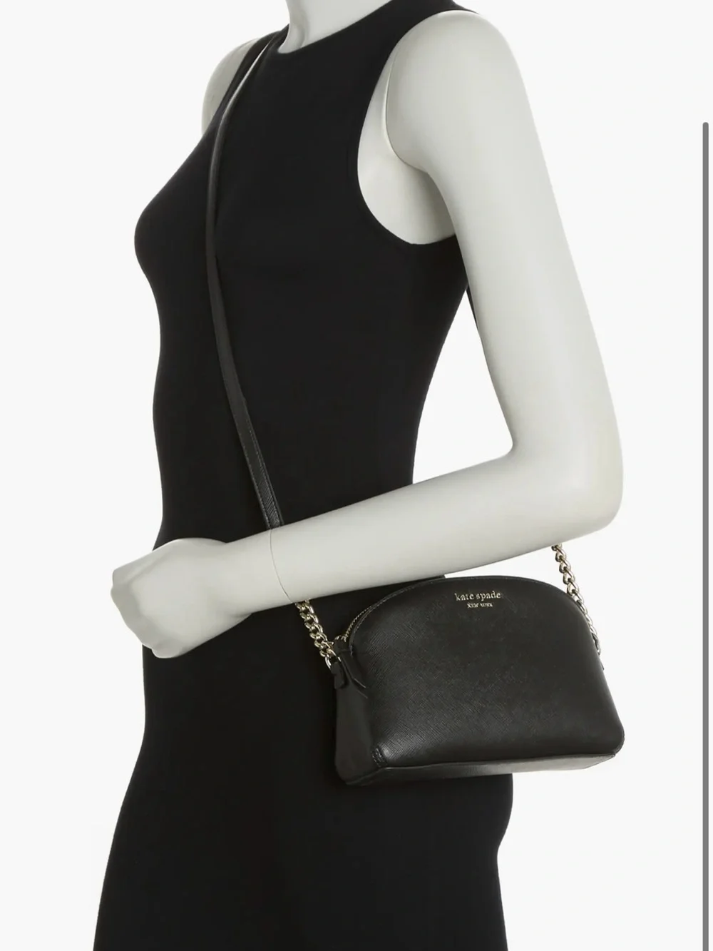 Kate Spade Black and Gold Crossbody Bag